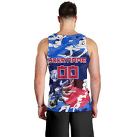 Personalized Japan Football Men Tank Top Kitsune Samurai Mascot - Traditional Wave Heritage