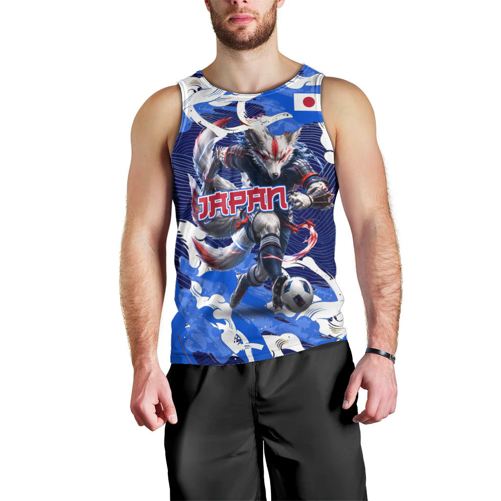 Personalized Japan Football Men Tank Top Kitsune Samurai Mascot - Traditional Wave Heritage