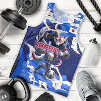 Personalized Japan Football Men Tank Top Kitsune Samurai Mascot - Traditional Wave Heritage