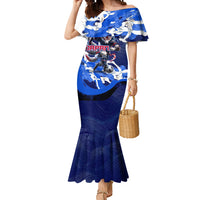 Personalized Japan Football Mermaid Dress Kitsune Samurai Mascot - Traditional Wave Heritage