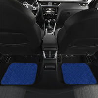 Personalized Japan Football Kitsune Mascot Car Mats Samurai Blue Chrysanthemum Flame