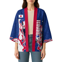 Personalized Japan Football Kitsune Mascot Kimono Samurai Blue Chrysanthemum Flame