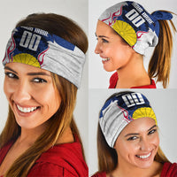 Personalized Japan Football Kitsune Mascot Neck Gaiter Samurai Blue Chrysanthemum Flame
