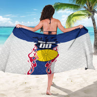 Personalized Japan Football Kitsune Mascot Sarong Samurai Blue Chrysanthemum Flame