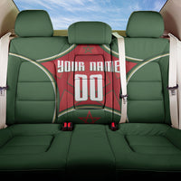 Personalized Morocco Football Atlas Lion Back Car Seat Cover Moroccan Star National Flag