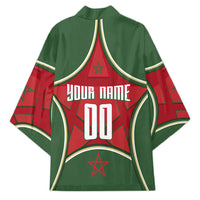Personalized Morocco Football Atlas Lion Kimono Moroccan Star National Flag