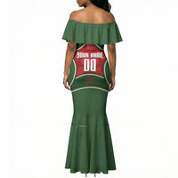 Personalized Morocco Football Atlas Lion Mermaid Dress Moroccan Star National Flag