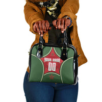 Personalized Morocco Football Atlas Lion Shoulder Handbag Moroccan Star National Flag
