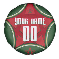 Personalized Morocco Football Atlas Lion Spare Tire Cover Moroccan Star National Flag