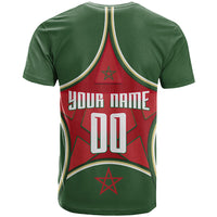 Personalized Morocco Football Atlas Lion T shirt Moroccan Star National Flag
