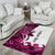 Pink Camo Customize Name Deer Hunting Area Rug Tribal Buck Silhouette - Wonder Print Shop