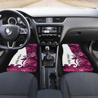 Pink Camo Customize Name Deer Hunting Car Mats Tribal Buck Silhouette - Wonder Print Shop