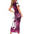 Pink Camo Customize Name Deer Hunting Family Matching Short Sleeve Bodycon Dress and Hawaiian Shirt Tribal Buck Silhouette - Wonder Print Shop