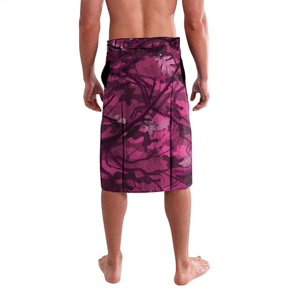 Pink Camo Customize Name Deer Hunting Lavalava Tribal Buck Silhouette - Wonder Print Shop