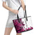 Pink Camo Customize Name Deer Hunting Leather Tote Bag Tribal Buck Silhouette - Wonder Print Shop