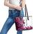 Pink Camo Customize Name Deer Hunting Leather Tote Bag Tribal Buck Silhouette - Wonder Print Shop