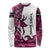 Pink Camo Customize Name Deer Hunting Long Sleeve Shirt Tribal Buck Silhouette - Wonder Print Shop
