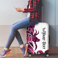 Pink Camo Customize Name Deer Hunting Luggage Cover Tribal Buck Silhouette - Wonder Print Shop