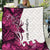 Pink Camo Customize Name Deer Hunting Quilt Tribal Buck Silhouette - Wonder Print Shop