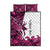 Pink Camo Customize Name Deer Hunting Quilt Bed Set Tribal Buck Silhouette - Wonder Print Shop