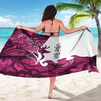 Pink Camo Customize Name Deer Hunting Sarong Tribal Buck Silhouette - Wonder Print Shop
