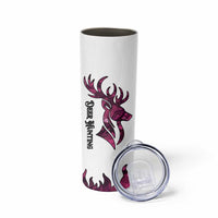 Pink Camo Customize Name Deer Hunting Skinny Tumbler Tribal Buck Silhouette - Wonder Print Shop