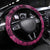Pink Camo Customize Name Deer Hunting Steering Wheel Cover Tribal Buck Silhouette - Wonder Print Shop