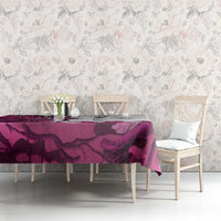 Pink Camo Customize Name Deer Hunting Tablecloth Tribal Buck Silhouette - Wonder Print Shop