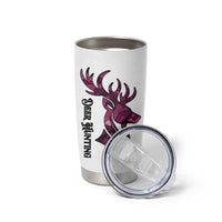 Pink Camo Customize Name Deer Hunting Tumbler Cup Tribal Buck Silhouette - Wonder Print Shop