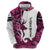 Pink Camo Customize Name Deer Hunting Zip Hoodie Tribal Buck Silhouette - Wonder Print Shop