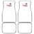 Flag Florida Fishing Car Mats Fish Hook Rip Detail and Custom Name Red Accent Design - Wonder Print Shop
