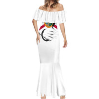 Flag Florida Fishing Mermaid Dress Fish Hook Rip Detail and Custom Name Red Accent Design - Wonder Print Shop