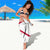 Flag Florida Fishing Sarong Fish Hook Rip Detail and Custom Name Red Accent Design - Wonder Print Shop