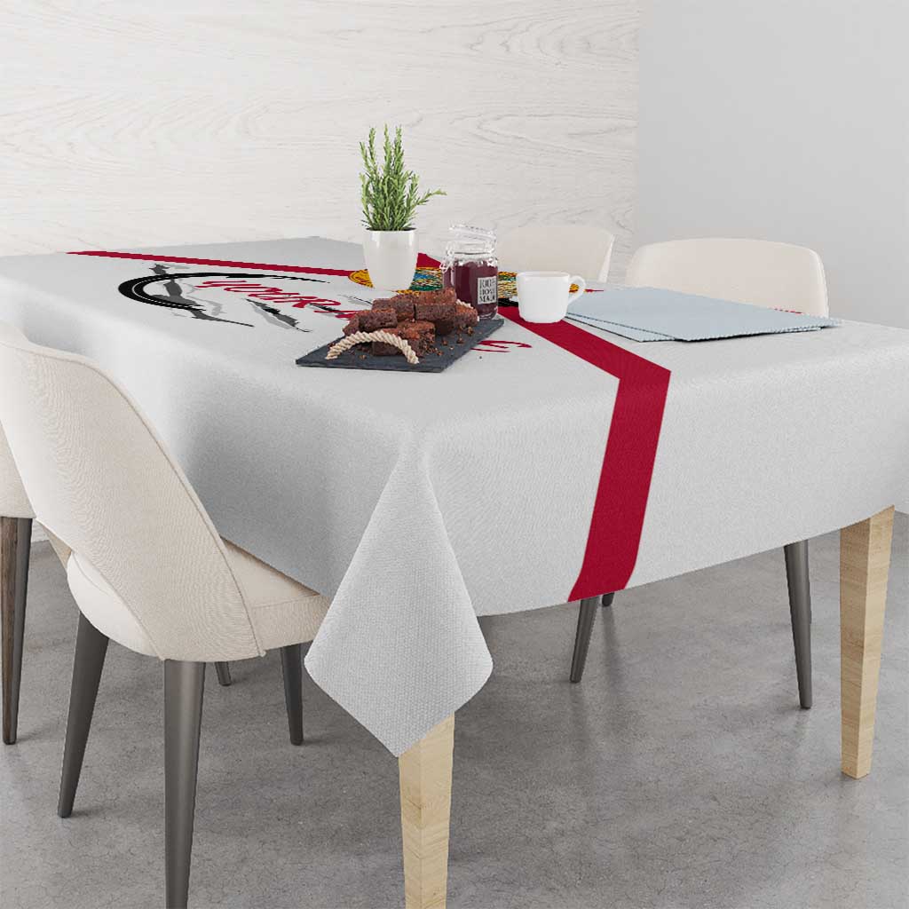 Flag Florida Fishing Tablecloth Fish Hook Rip Detail and Custom Name Red Accent Design - Wonder Print Shop