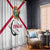 Flag Florida Fishing Window Curtain Fish Hook Rip Detail and Custom Name Red Accent Design - Wonder Print Shop