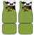 Largemouth Bass Fishing Car Mats Fish On Text and Boat Scene in Green and Black Custom Design - Wonder Print Shop