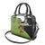 Largemouth Bass Fishing Shoulder Handbag Fish On Text and Boat Scene in Green and Black Custom Design - Wonder Print Shop
