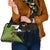 Largemouth Bass Fishing Shoulder Handbag Fish On Text and Boat Scene in Green and Black Custom Design - Wonder Print Shop