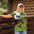 Largemouth Bass Fishing Women Polo Shirt Fish On Text and Boat Scene in Green and Black Custom Design - Wonder Print Shop