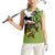 Largemouth Bass Fishing Women Sleeveless Polo Shirt Fish On Text and Boat Scene in Green and Black Custom Design - Wonder Print Shop