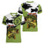 Largemouth Bass Fishing Women V-Neck T-Shirt Fish On Text and Boat Scene in Green and Black Custom Design - Wonder Print Shop