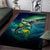 Offshore Fishing Custom Area Rug Tuna Mahi Mahi and Wahoo in Ocean Wave Design - Wonder Print Shop