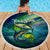 Offshore Fishing Custom Beach Blanket Tuna Mahi Mahi and Wahoo in Ocean Wave Design - Wonder Print Shop