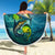 Offshore Fishing Custom Beach Blanket Tuna Mahi Mahi and Wahoo in Ocean Wave Design - Wonder Print Shop