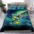 Offshore Fishing Custom Bedding Set Tuna Mahi Mahi and Wahoo in Ocean Wave Design - Wonder Print Shop
