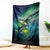 Offshore Fishing Custom Blanket Tuna Mahi Mahi and Wahoo in Ocean Wave Design - Wonder Print Shop