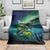 Offshore Fishing Custom Blanket Tuna Mahi Mahi and Wahoo in Ocean Wave Design - Wonder Print Shop