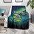 Offshore Fishing Custom Blanket Tuna Mahi Mahi and Wahoo in Ocean Wave Design - Wonder Print Shop