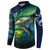 Offshore Fishing Custom Button Sweatshirt Tuna Mahi Mahi and Wahoo in Ocean Wave Design - Wonder Print Shop