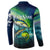 Offshore Fishing Custom Button Sweatshirt Tuna Mahi Mahi and Wahoo in Ocean Wave Design - Wonder Print Shop